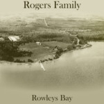 Ariel View of Rogers Family's Rowleys Bay Homestead "The Rogers Family, Rowleys Bay, 1876-1950." Liberty Grove, Door County, WI. Courtesy of Myron Rogers. 2020.177.001.