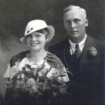 Myrtle (Mertz) and Clarence Wickman. Photo Courtesy of Tammy Thorarinson. Mr. and Mrs. Wickman
