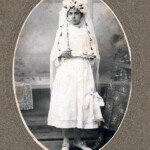 Bertha Waller (Beckstrom) 1st Communion. Photo Courtesy of Tammy Thorarinson. First Communion